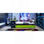 Lit de jour en bois pleine grandeur avec lit gigogne simple, bureau et port USB-2140898851