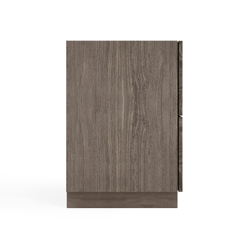Calavaras 2 - Drawer Nightstand, Smoked Truffle