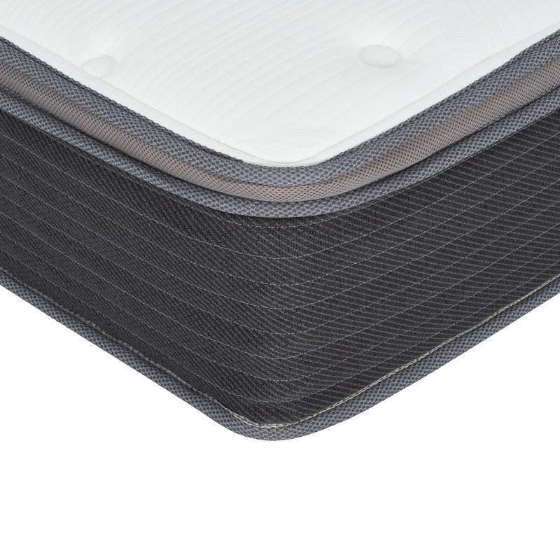 Taille simple 12 po Matelas, ressorts ensachés pour un soutien ciblé, gel rafraîchissant en mousse viscoélastique, housse confortable pour le sommeil, ressorts, mousse, relief, boîte roulée, transport facile