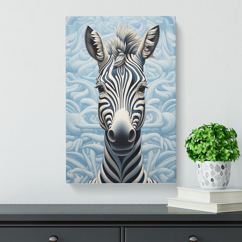 Zebra Surrealism - No Frame Print, 60cm H x 40cm W x 3cm D