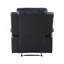 Fauteuil inclinable électrique en cuir synthétique noir