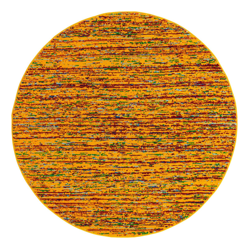 Erables Abstract Indoor Rug, Round 5'3"