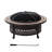Sunjoy 40 in. Round Wood Burning Firepit Table