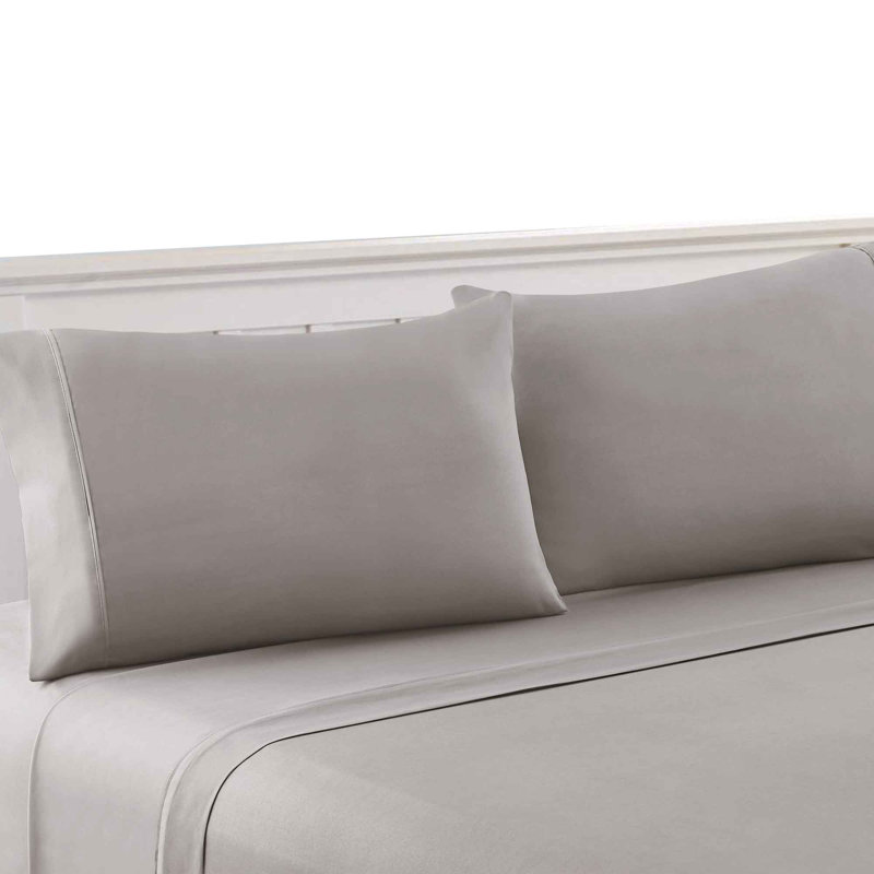 Ensemble de draps Bezons, Jaune, Ensemble de draps pour grand lit + 1 drap-housse +