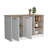 Kitchen Island, Three Open Shelves, Two Cabinets-973836121-973836123