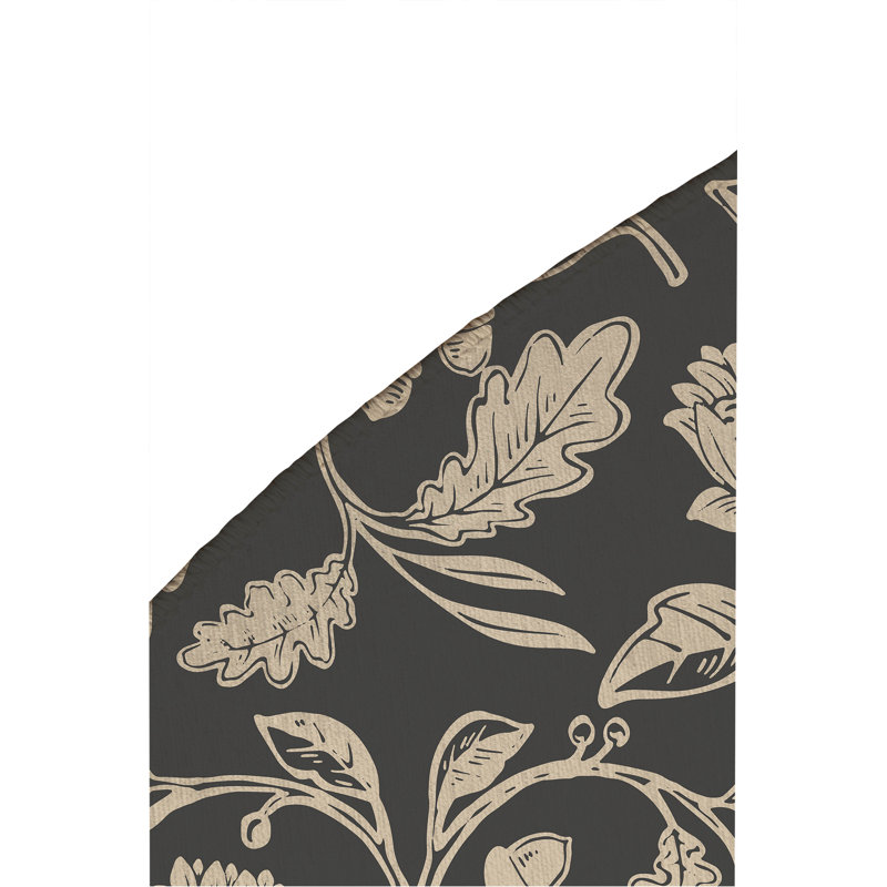 Autumn Vines Non Slip Outdoor Rug, Round 5'