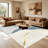 Blue & Gold Abstract carpet-easy to clean, machine-washable, soft and comfortable; suitable for door mats, kitchens, living rooms, bedrooms, corridors, and laundry areas. Easy to clean, durable carpet for home decoration.-795258692