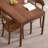 Simple Log Walnut Solid Wood Rectangular Table-1523703479