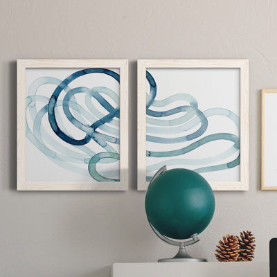 «Lazuli III», ensemble de 2 reproductions d'art sur toile Picutre