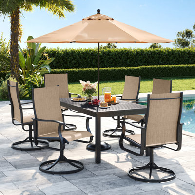 Ensemble de 6 chaises de patio pour l'extérieur