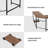 Computer L-Shaped Desk Corner Gaming Desk with Drawers Storage Shelves-619107611