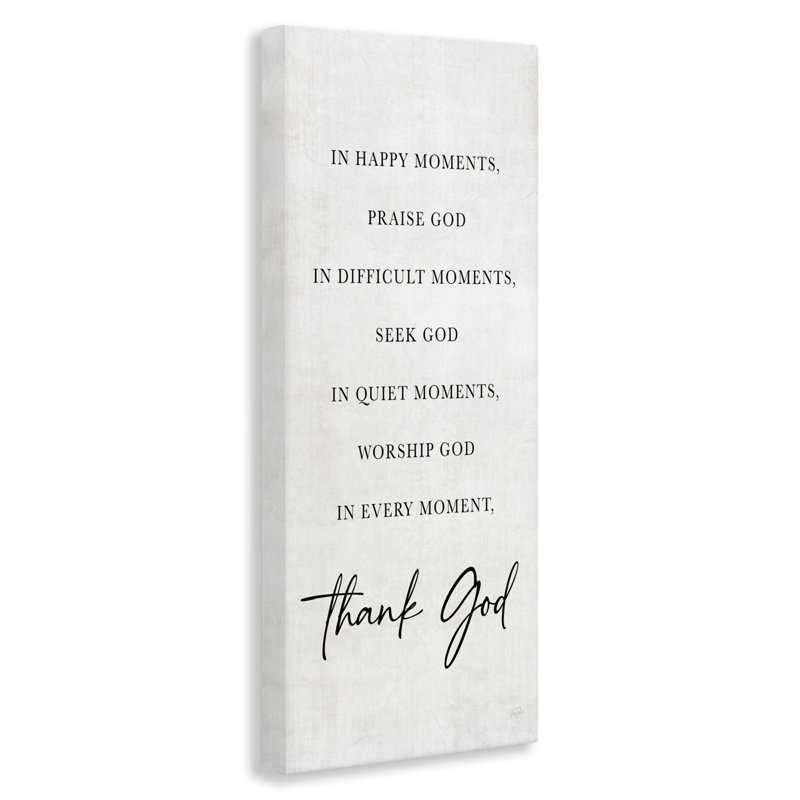 «Every Moment Thank God», toile par Natalie Carpentieri, H 24 po x l 10 po