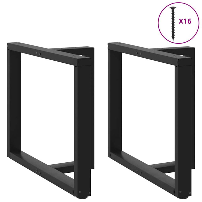 Ayzen Table Leg, Black, 90 x 35 x (72-73) cm