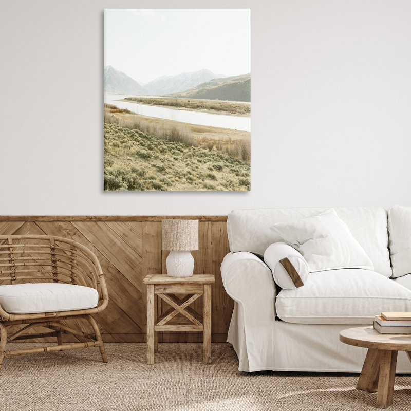 «River Mountains Peace», toile par Leah Straatsma, H 48 po x l 36 po