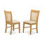 Ensemble de salle à manger 7 pièces composé d'une table de salle à manger ovale avec rallonge papillon et 6 chaises de cuisine, 42 x 60 pouces, lin blanc-109975861-124279154