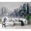 Murale skyscrapers foncé cityscape Anotidashe-346484969