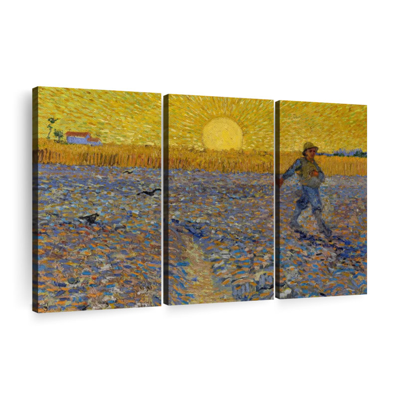 «The Sower» sur toile, H 28 po x l 45 po