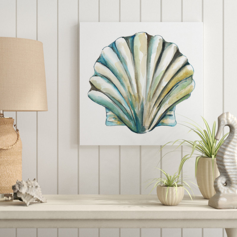 Aquarelle Shells VI by Chariklia Zarris - Wrapped Canvas Painting, 51cm H x 51cm W