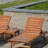 Outdoor Bubinga Wood Chaise Lounge