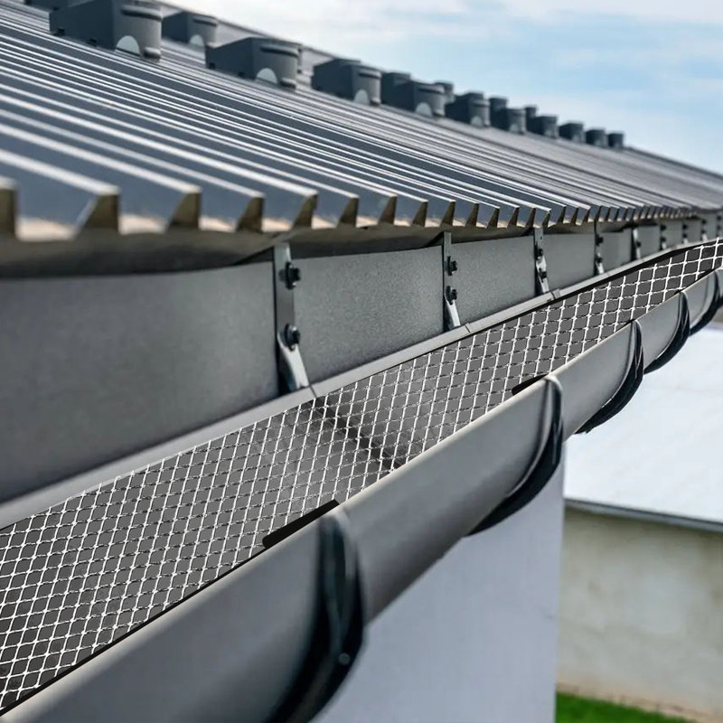 Gutter Guard Mesh, Aluminum Gutter Guard, Aluminum Gutter Guard with Gloves 