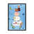 Toile avec cadre rustique foncé