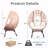 Outdoor Egg Chair with Cushion