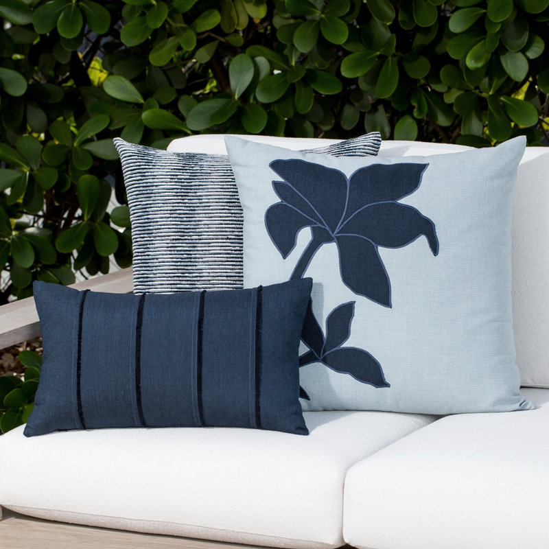 Progress Square Performance Pillow Cover & Insert, Indigo, Square 20"