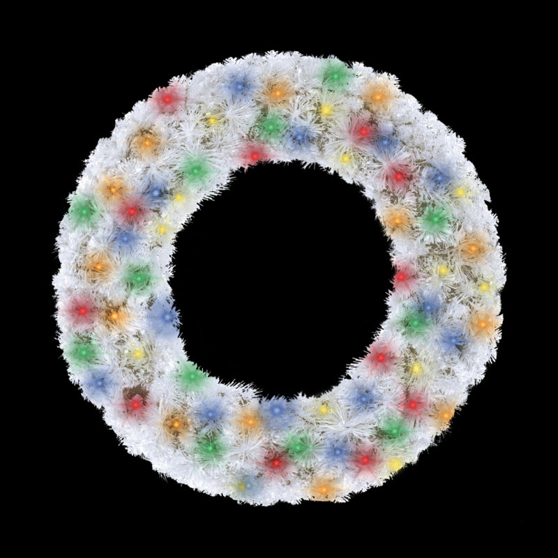 Fausse couronne lumineuse, H 10 po x l 48 po x P 48 po, Multicolore