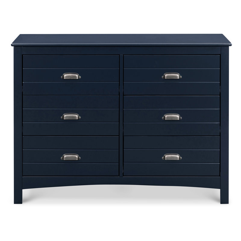 Nolan 6 Drawer Double Dresser, Navy