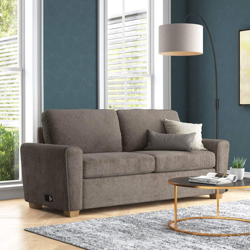 Cabrina 75 in. Convertible Queen Sleeper Sofa with USBs/Outlet