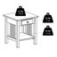 Table de bout avec rangement owasa