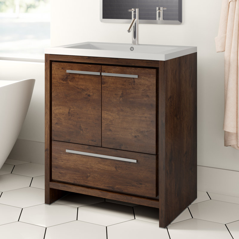 Ensemble de meuble-lavabo simple autoportant de 30 po Ninel