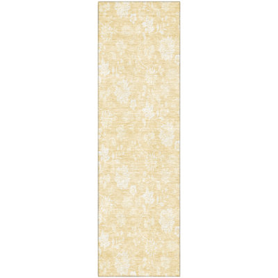 Premium Machine Washable Prisco Honey Rug