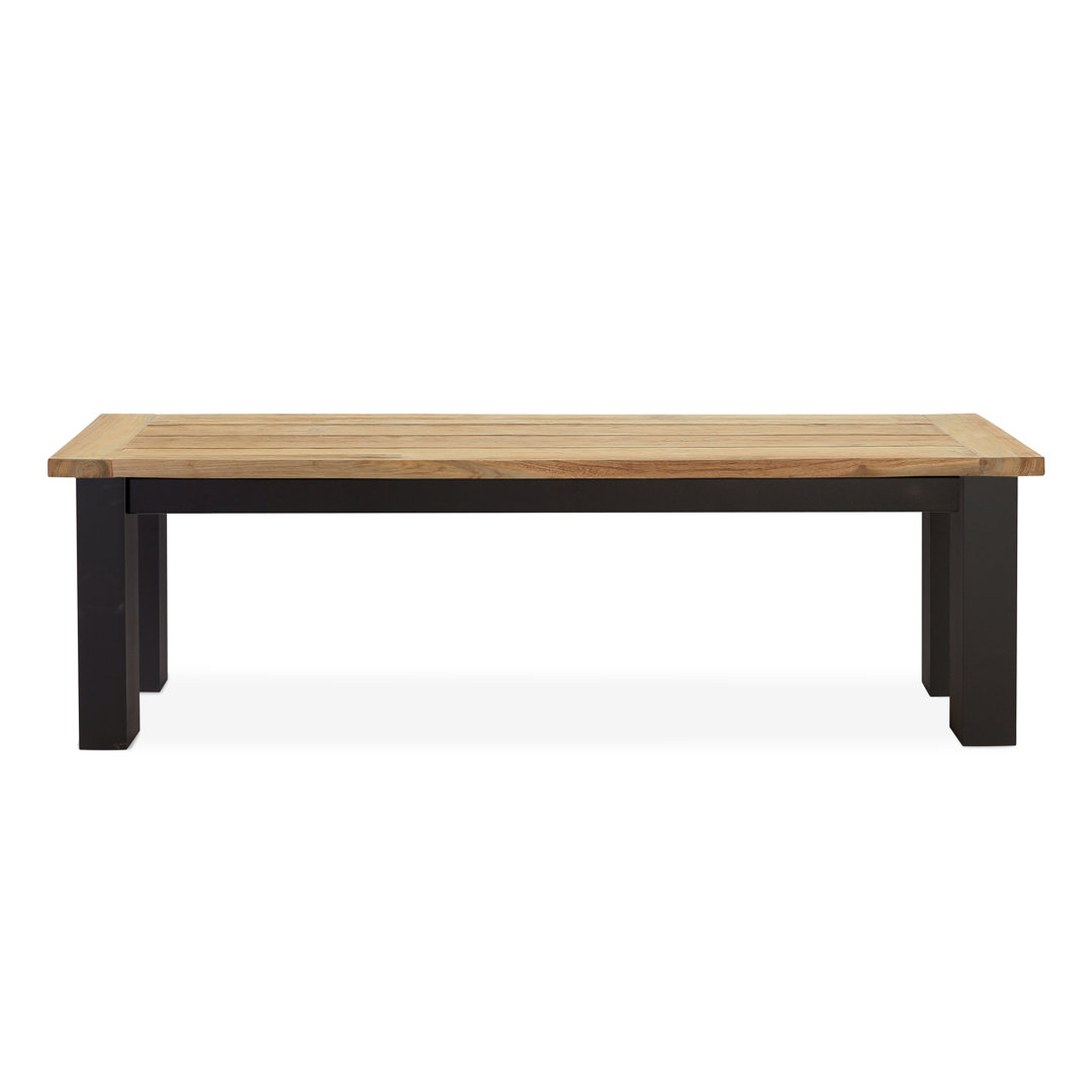 Solid Wood Teak Outdoor Bench Ebern Designs