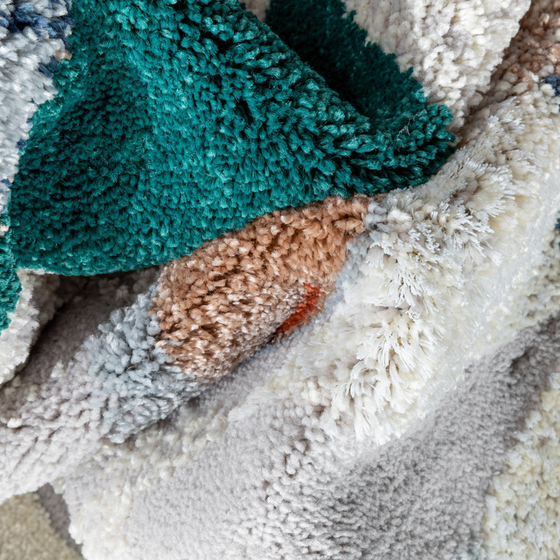 Leona Geometric Synthetic Area Rug, Rectangle 120 x 160cm