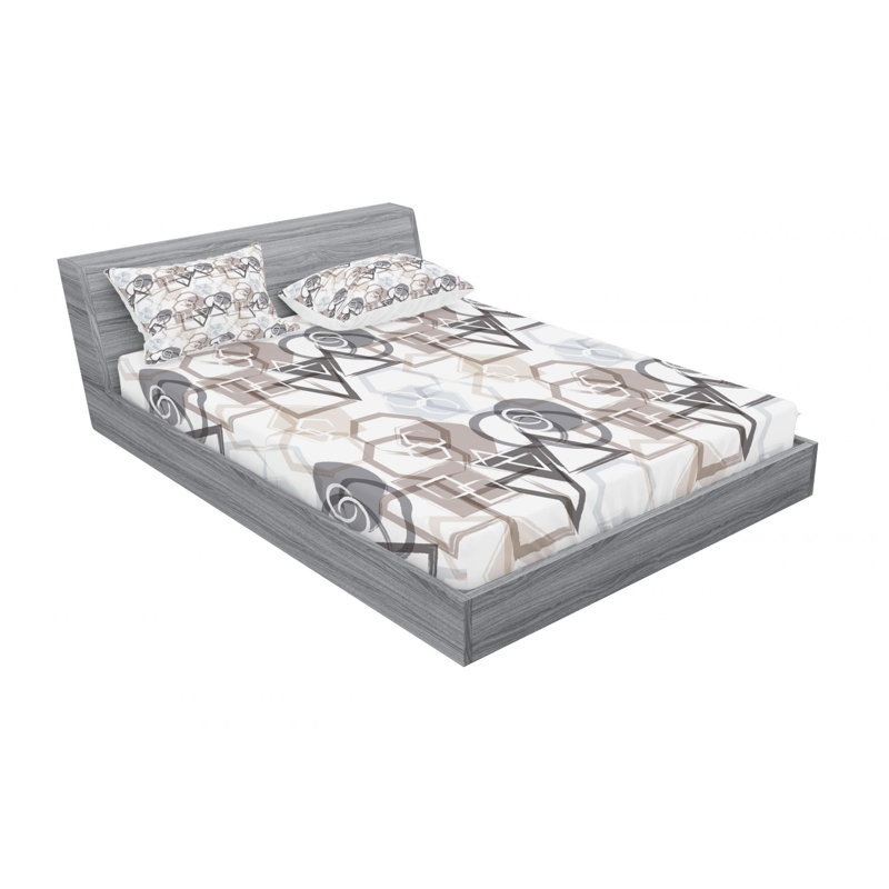 Ensemble de draps Plygons, Ensemble de draps pour grand lit + drap-housse