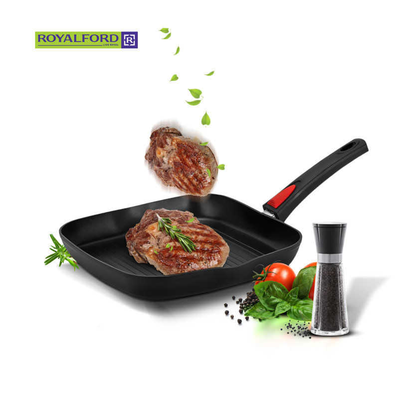 34.3cm Aluminum Grill Pan / Griddle Set