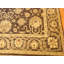 Tapis brun / beige en laine noué à la main de conception unique 8 pi x 10 pi 4 po