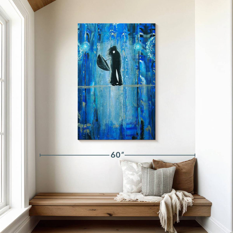 Kelan Sapphire Rain Romance, 45" H x 30" W