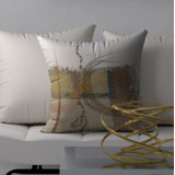 Abstract Reversible Throw Pillow
