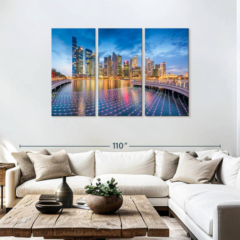 Sireci Singapore Glow, 48" H x 74" W