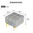 Pet- Scratch Leather - 22 Inches Gray With Entryway Storage Bench And Golden Legs-1169403476