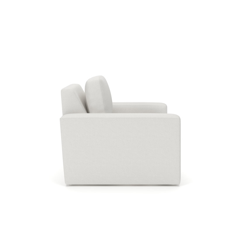 Jonie Upholstered Swivel Chair, Nomad Snow Crypton® Chenille