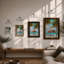 Tropical Pavilion Coastal - Framed Print-1430326480-1430326483