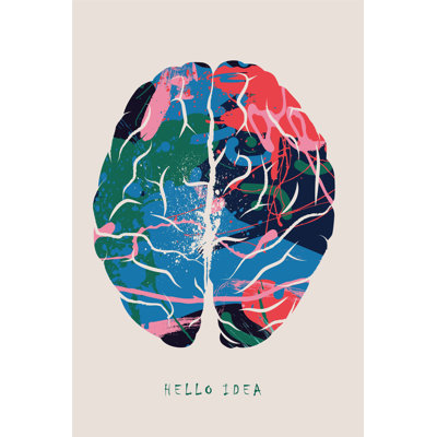 Achazia Brainstorming Vector Illustration 1 Piece Wrapped Canvas Wall Art
