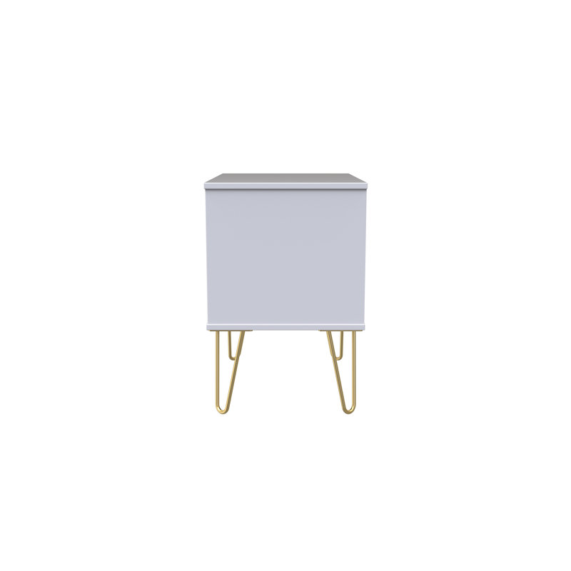 Baturhan 2 Drawer Midi Chest (Ready Assembled), Duck/White