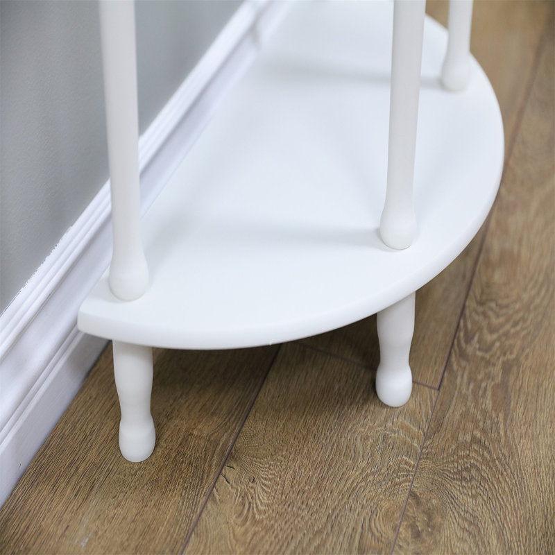 Oldbury Solid Wood Top End Table with Storage, White