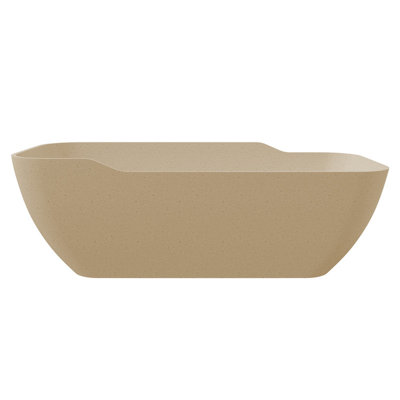 Baignoire de trempage d'extérieur 71 "à surface solide en beige Terrazzo