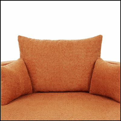 360° Swivel Accent Barrel Chair with 3 Removable Pillows, Ideal for Living Room, Bedroom, and Office Comfort