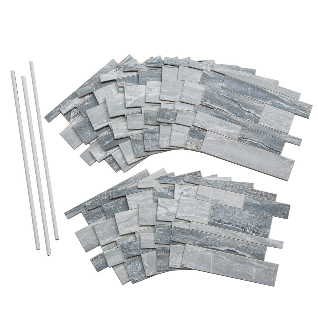 Aspect Peel and Stick Collage Tile Kit (15 Sq Ft Kit) Aspect 